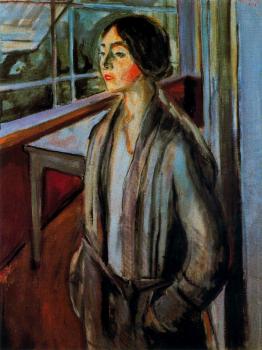 Edvard Munch : Woman on the Verandah